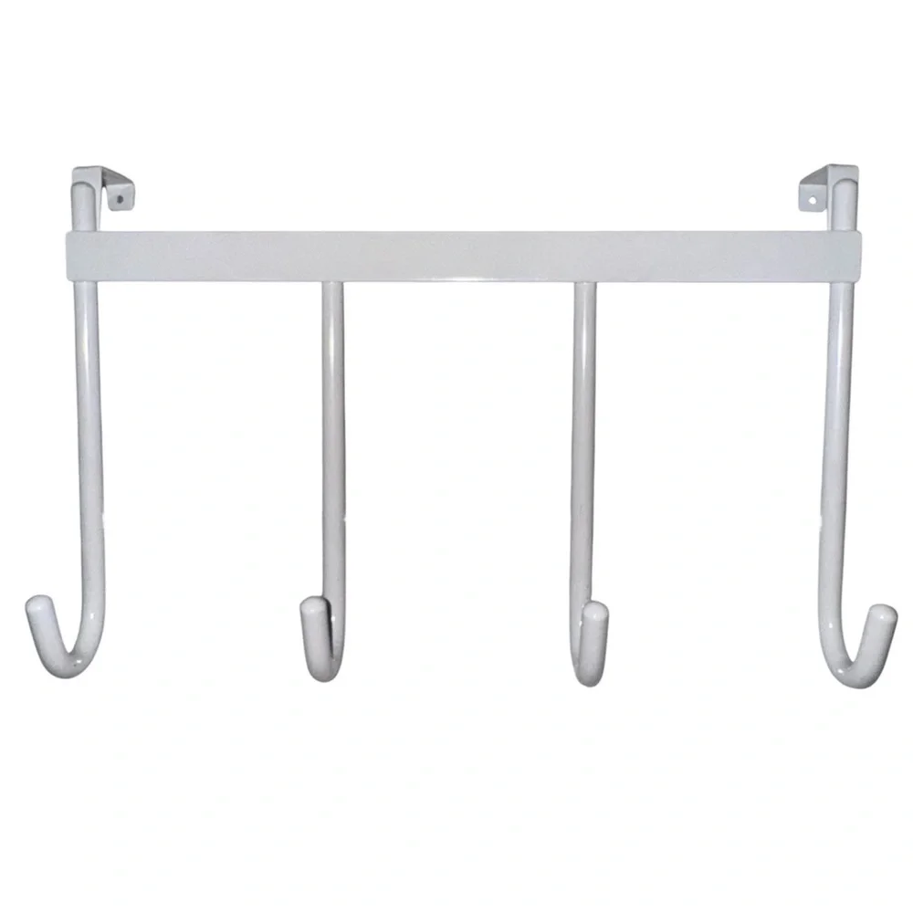 White Over The Door Hook Rack